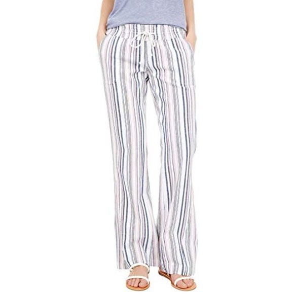 Striped Roxy Oceanside Pants - Picture 1 of 6